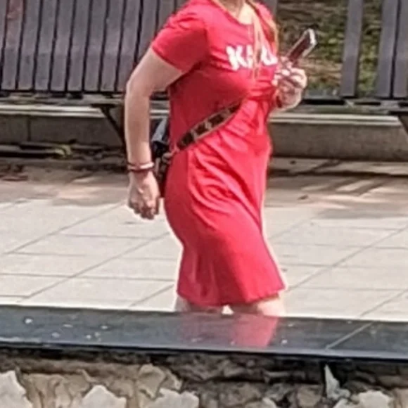 Karl Lagerfeld Red Women's Dress - Picture 11 of 12